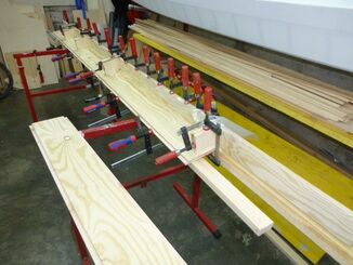 Plywood ready to build the strongback