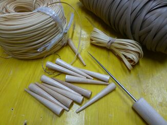 Caning material for the seats